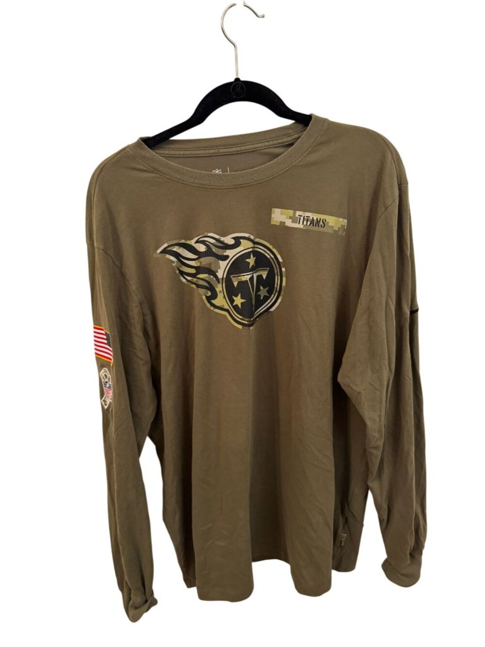 Tennessee Titans military style NIke long sleeve top size xl
